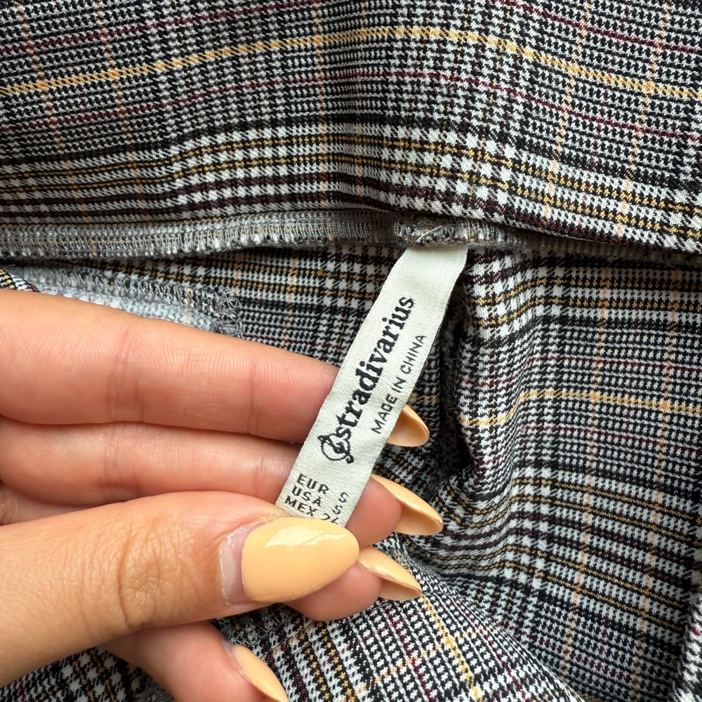 Stradivarius Checkered Pattern Skirt
